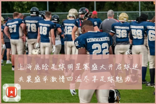 上海鹿晗足球明星赛盛大开启球迷共襄盛举激情四溢尽享足球魅力